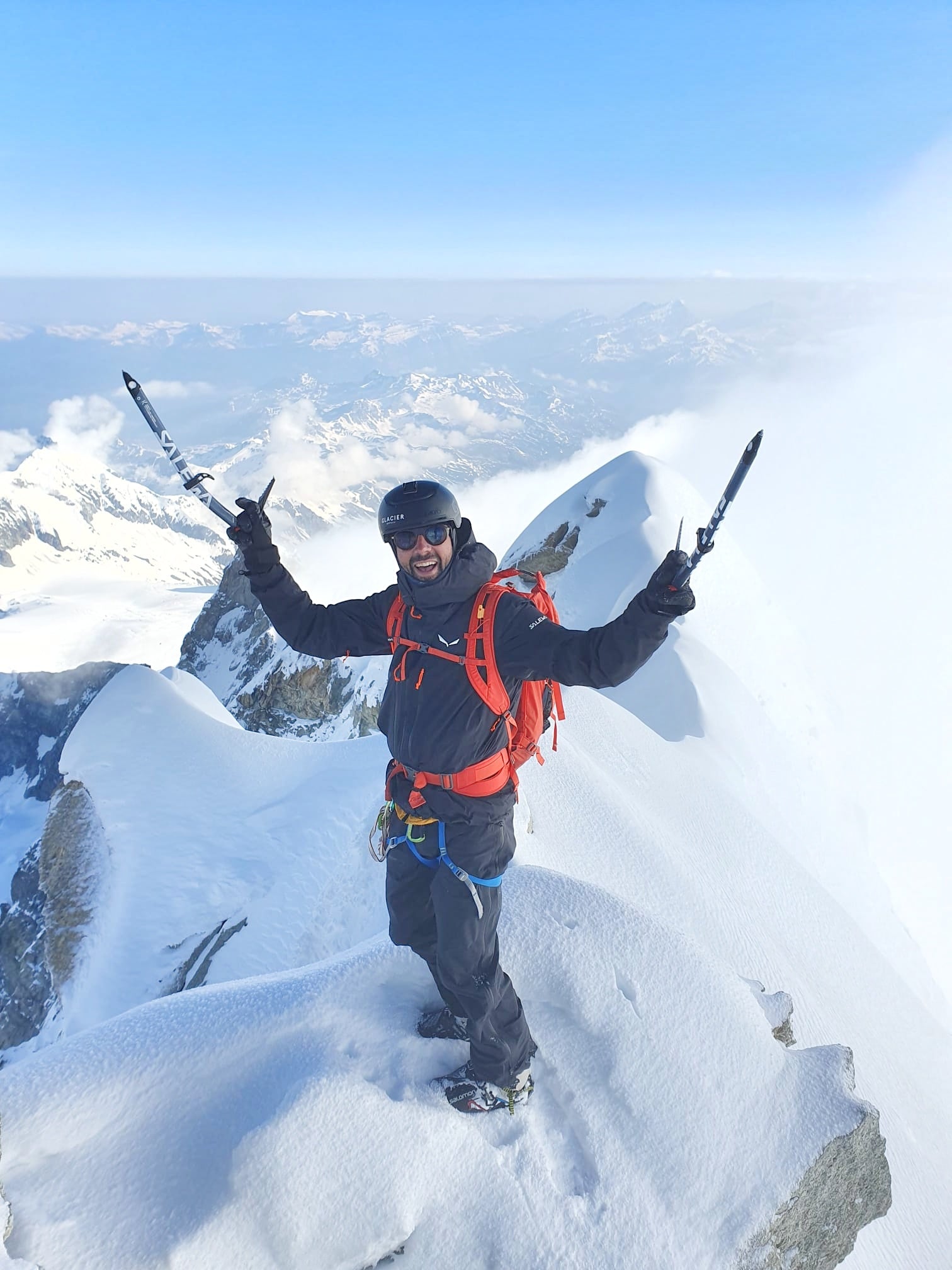 Weisshorn: foggy side