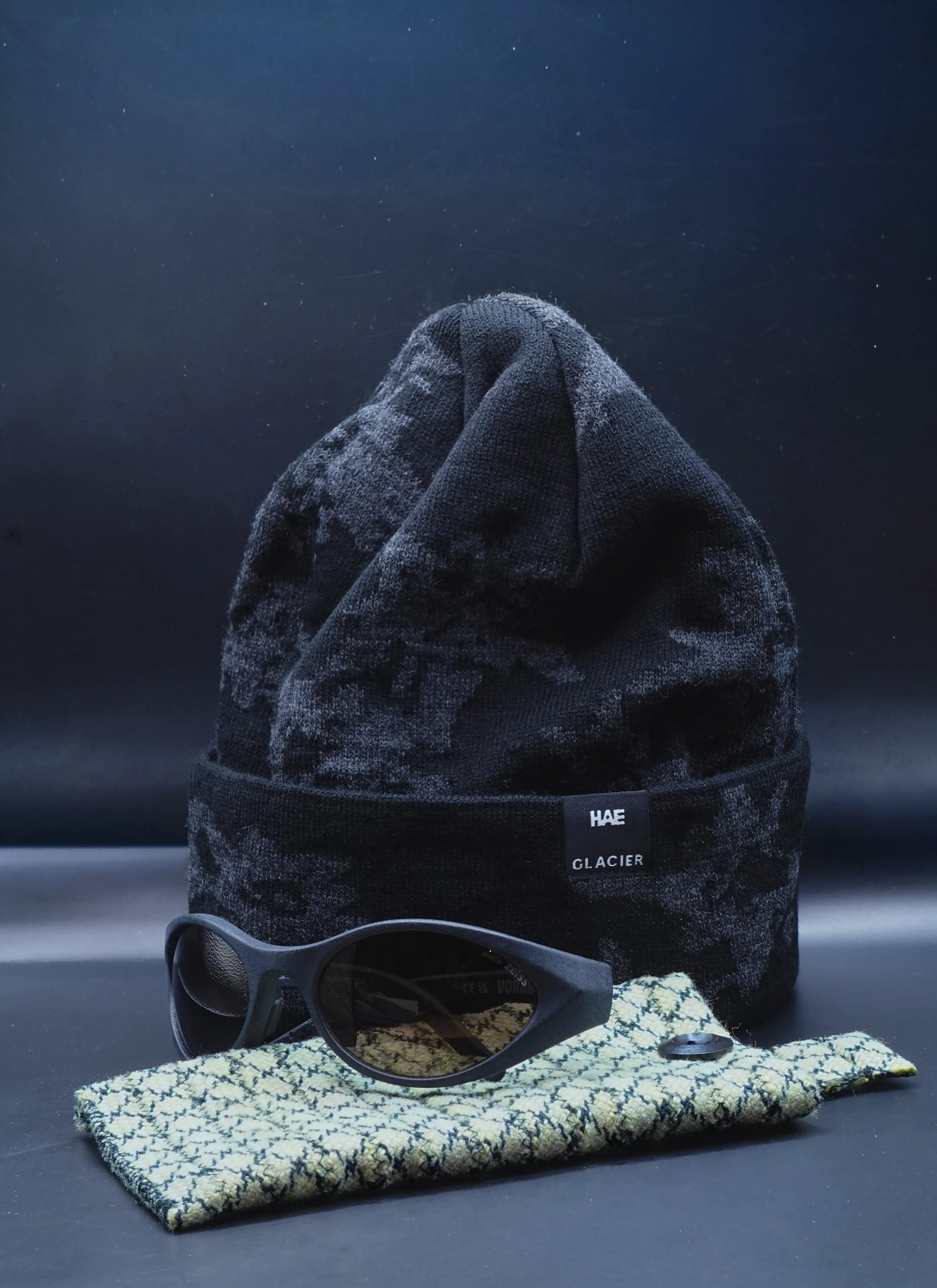The HAE Edelweiss X Glacier beanie