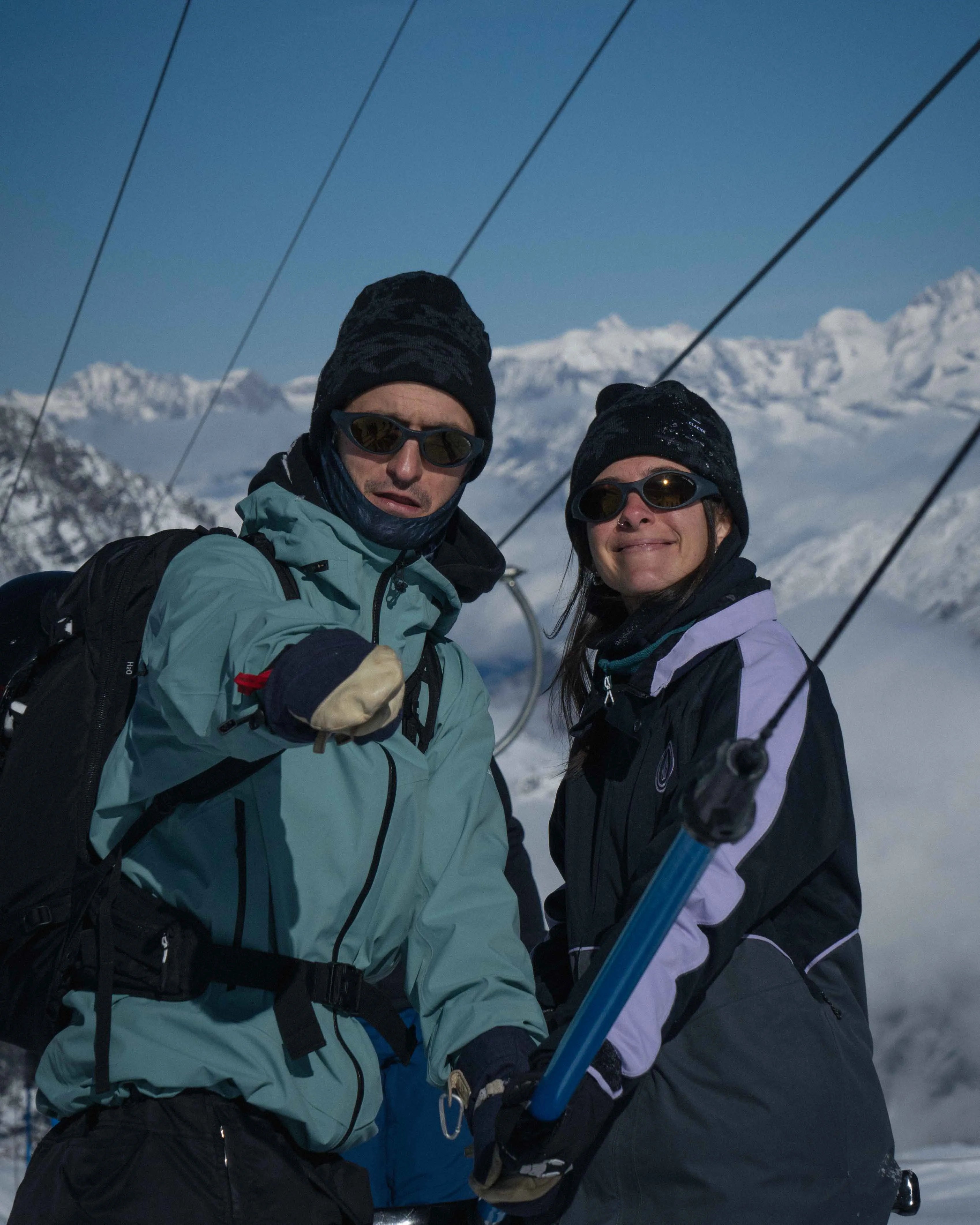 The HAE Edelweiss X Glacier beanie