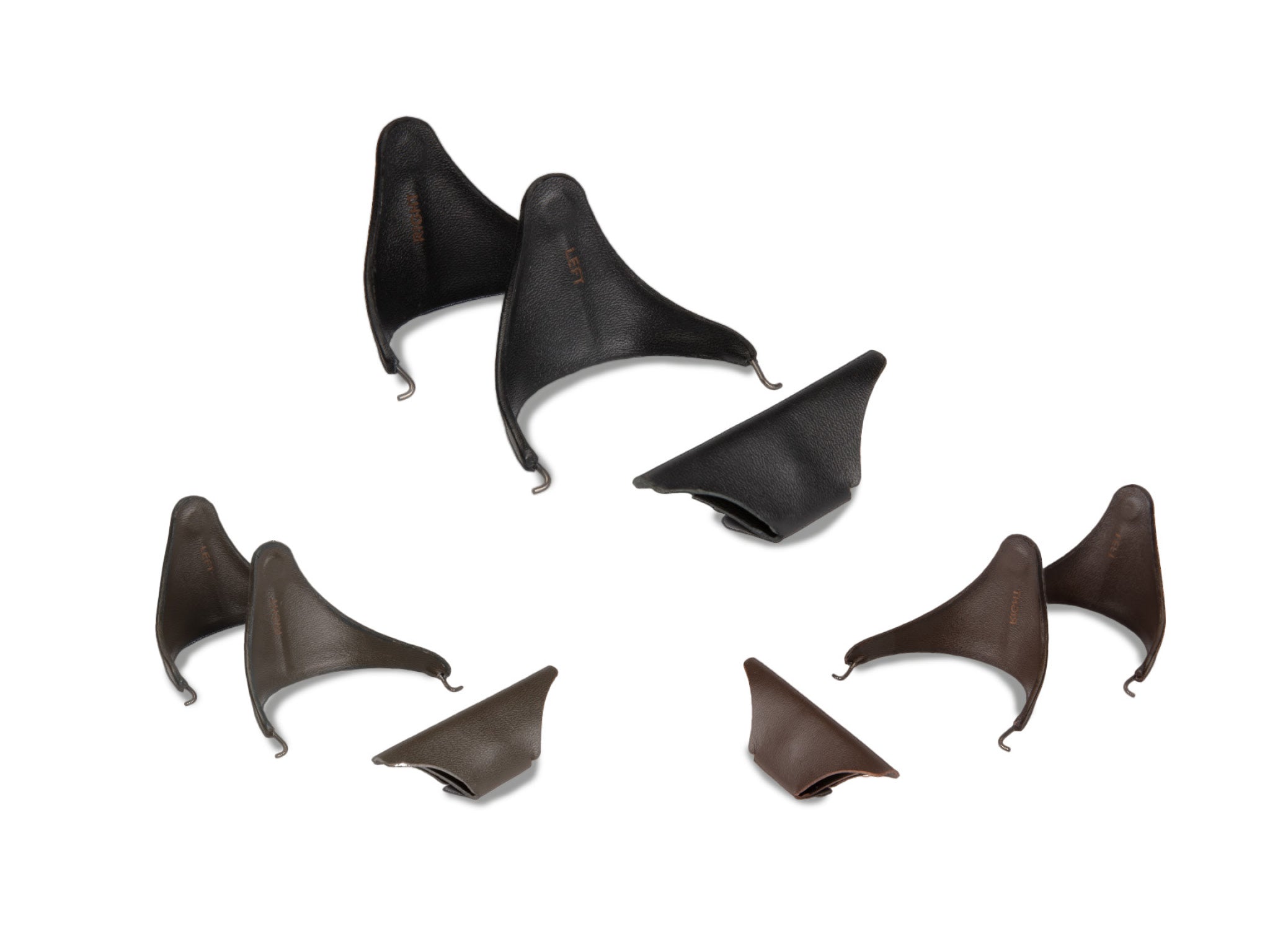 Removable leather shields